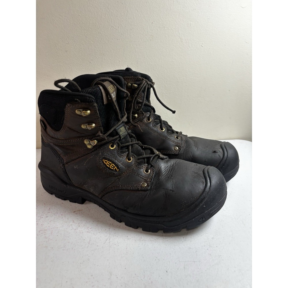 KEEN Utility Mens 13EE Brown Waterproof 6" Work Boots Independence